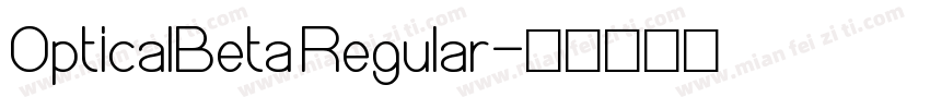 OpticalBeta Regular字体转换